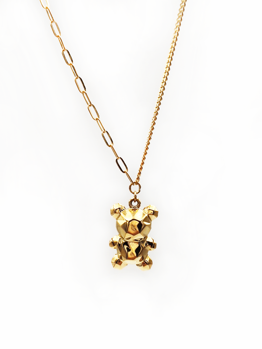 999 Bear Pendant & Chain Set