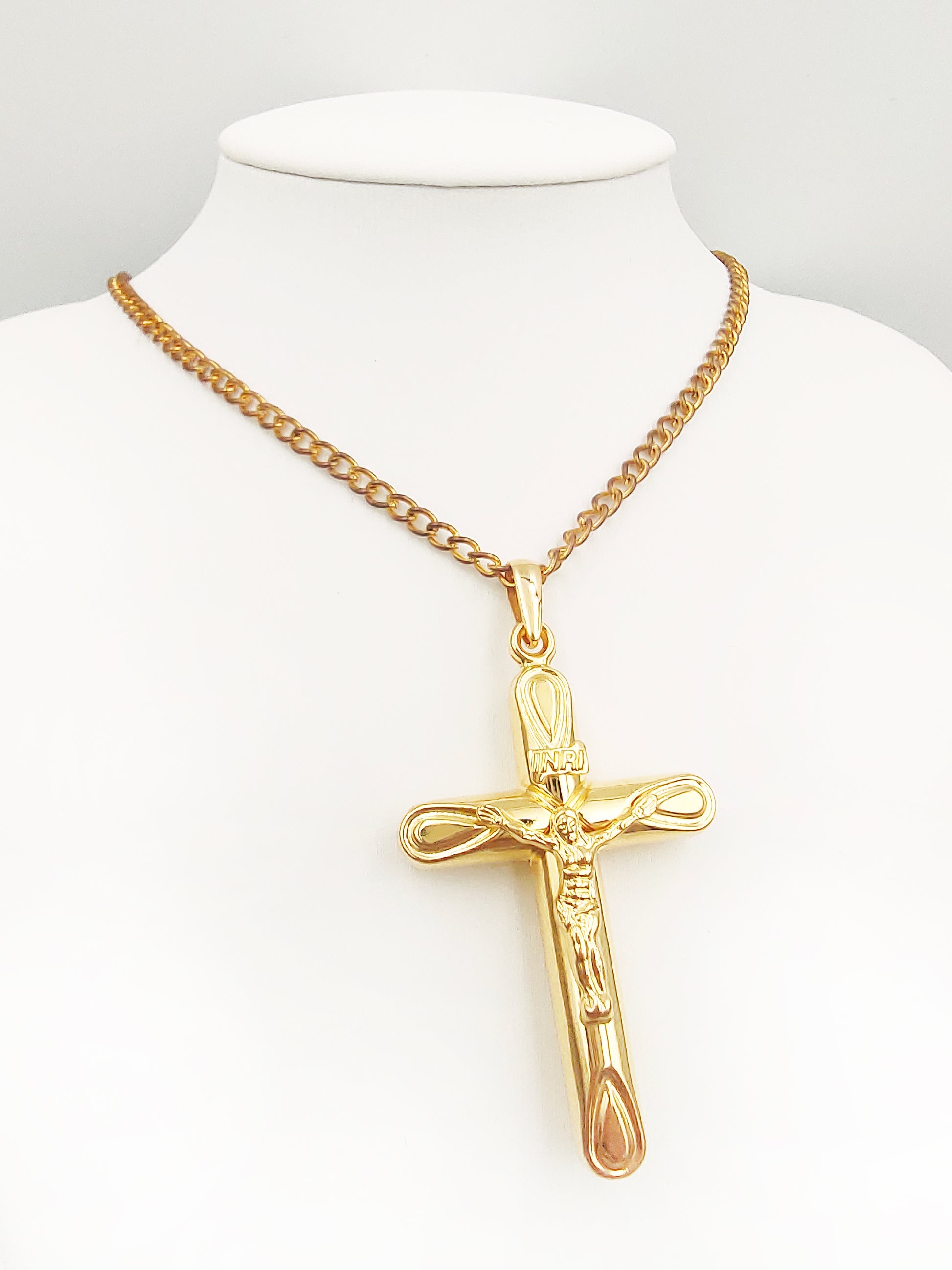 Gold Jewellery 916 Gold Cross Pendant TAKA Jewellery 916 Gold