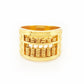 916 Four Lane Solid Abacus Ring