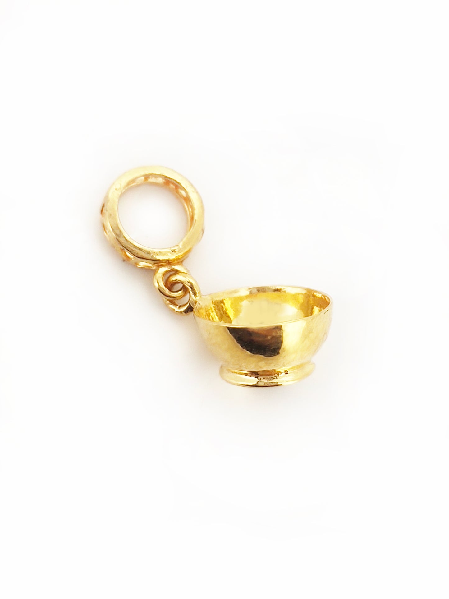 916 Gold Bowl Pendant