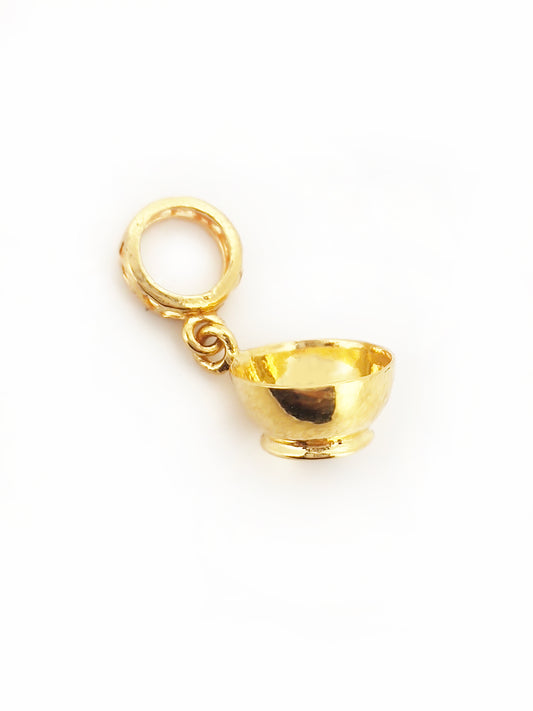 916 Gold Bowl Pendant