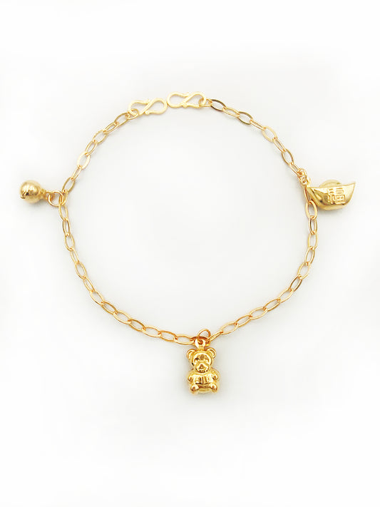 916 Baby Bear Dangling Bracelet