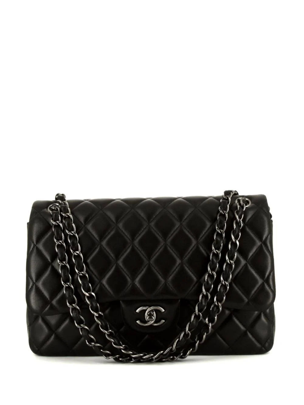 Chanel Jumbo Black Silver (New)