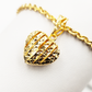 916 Stripe Heart Pendant