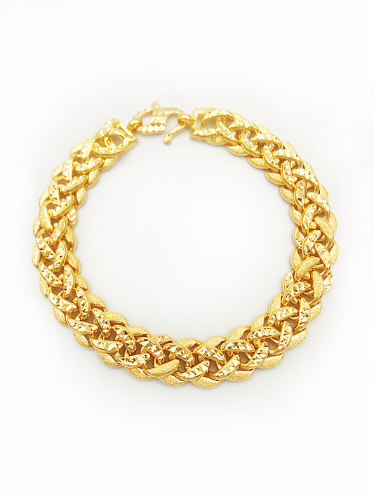 916 Braid Gold Bracelet