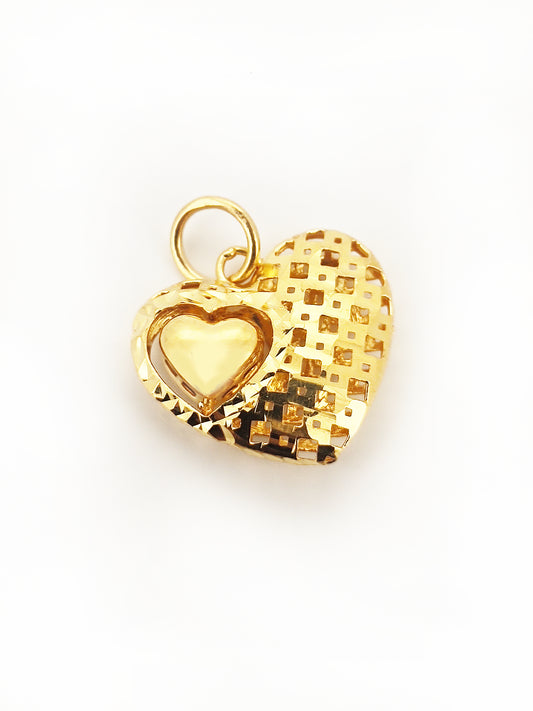 916 Heart In Heart Pendant