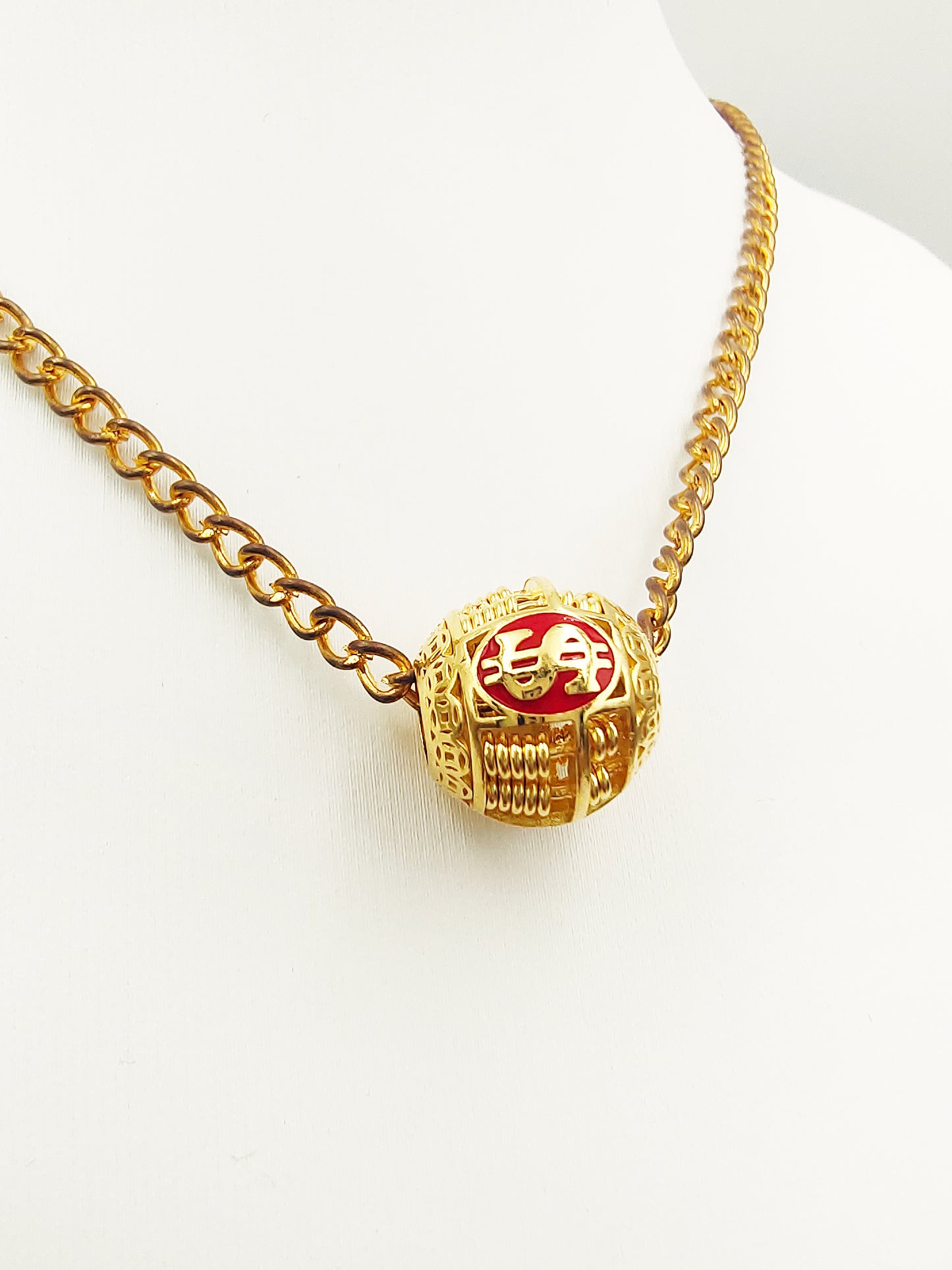 916 Abacus $ Ball Pendant