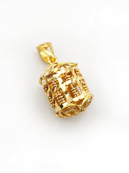 916 Abacus Bird Nest Pendant