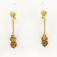 916 Gold Leaf Earring