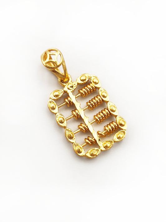 916 Abacus Yuan Bao Pendant