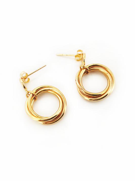 916 Double Round Earrings