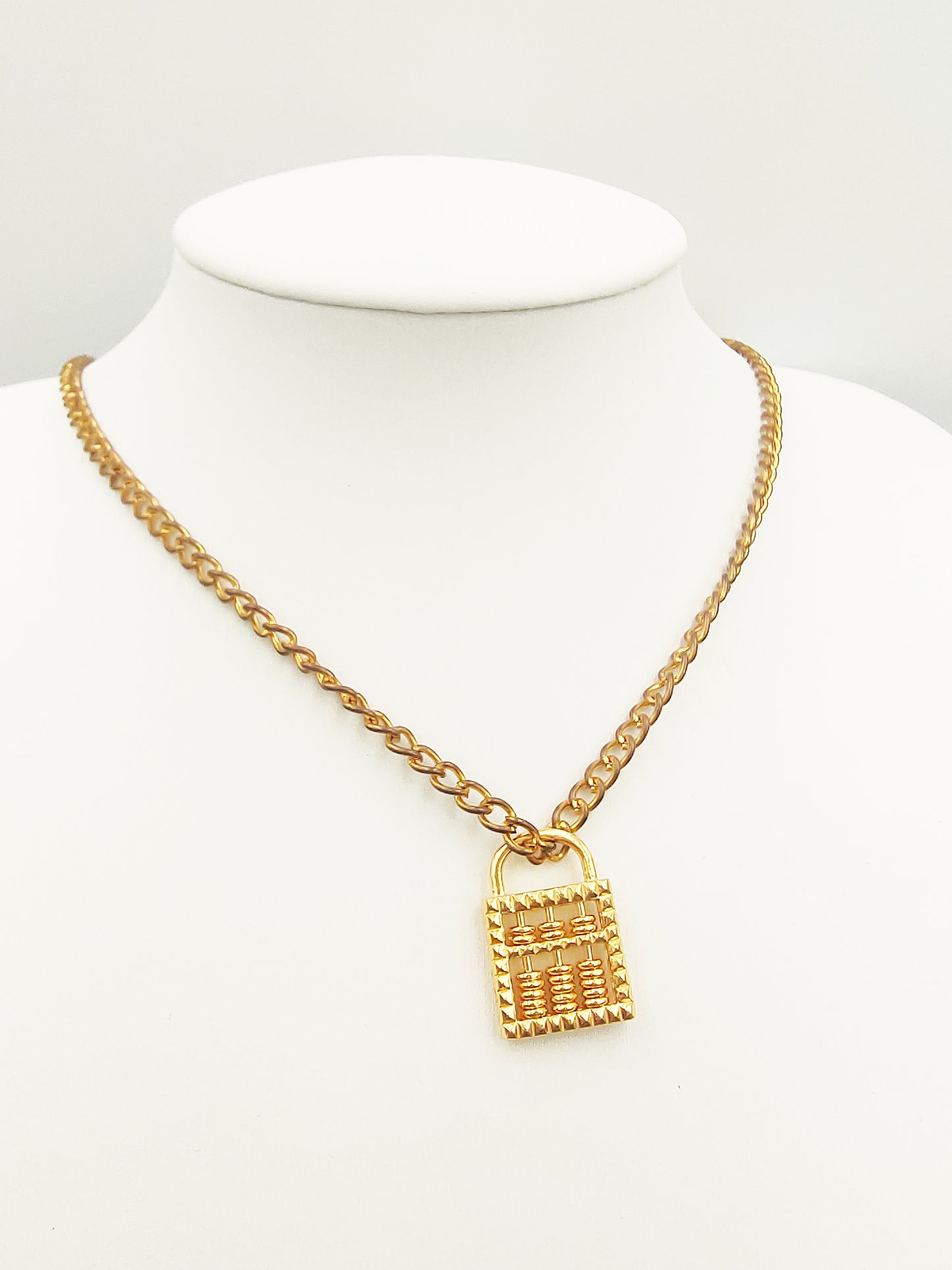 916 Abacus Lock Pendant