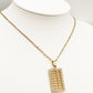 Titanium/Gold Plated Abacus Pendent & Chain set ($66 take away)