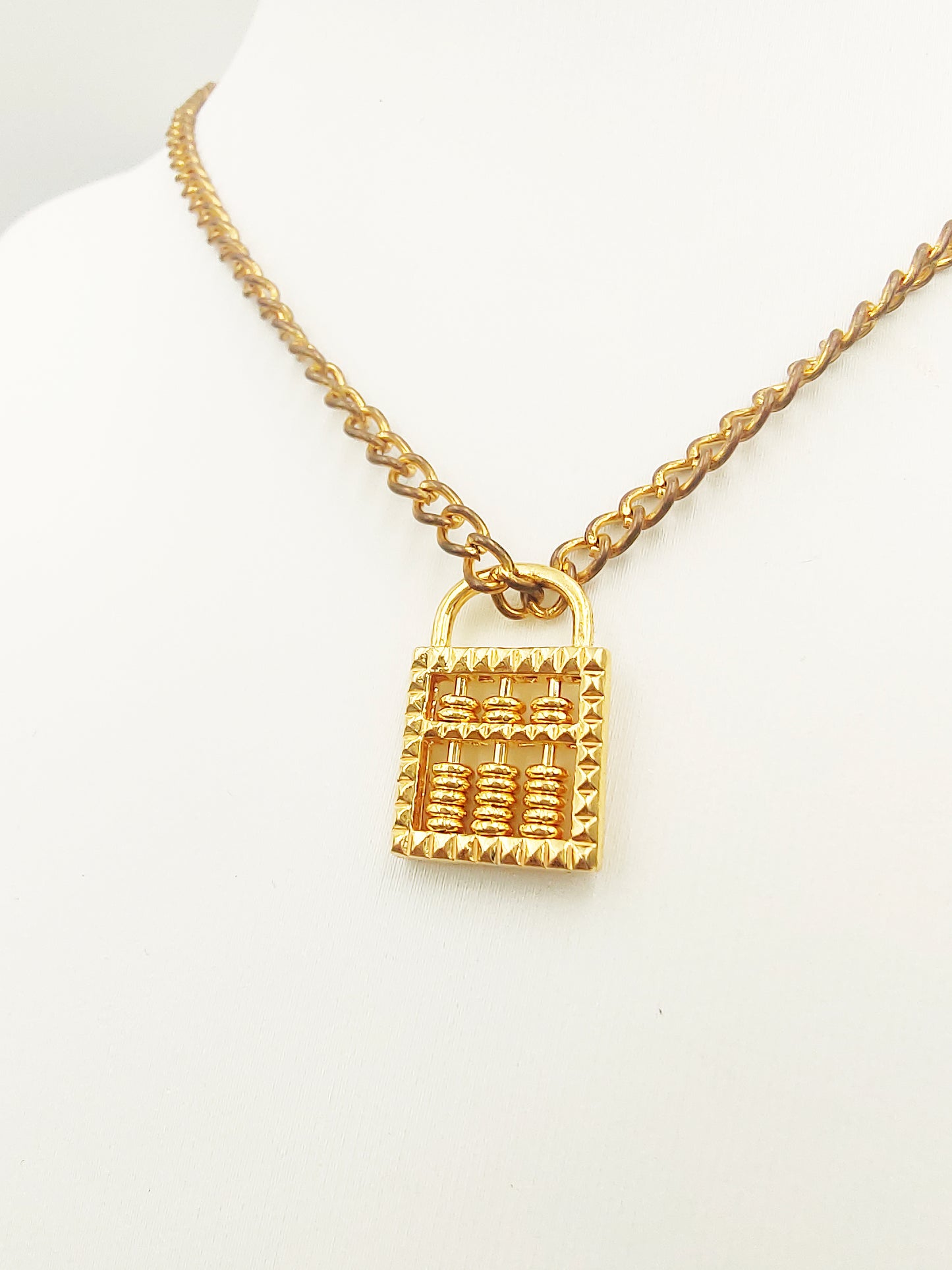 916 Abacus Lock Pendant