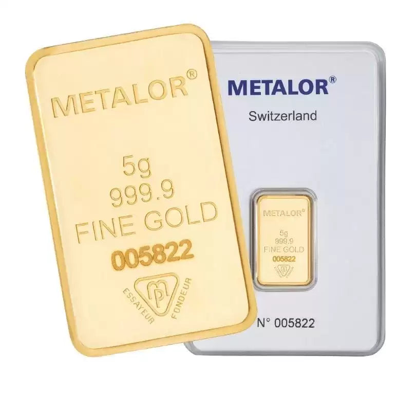 999 Metalor Gold Bar (5g) – SingDaSing Gold Shop