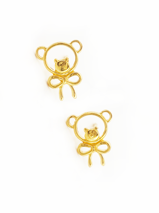 916 Teddy Bear Earrings