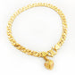 916 Gold Solid Cowboy Bracelet