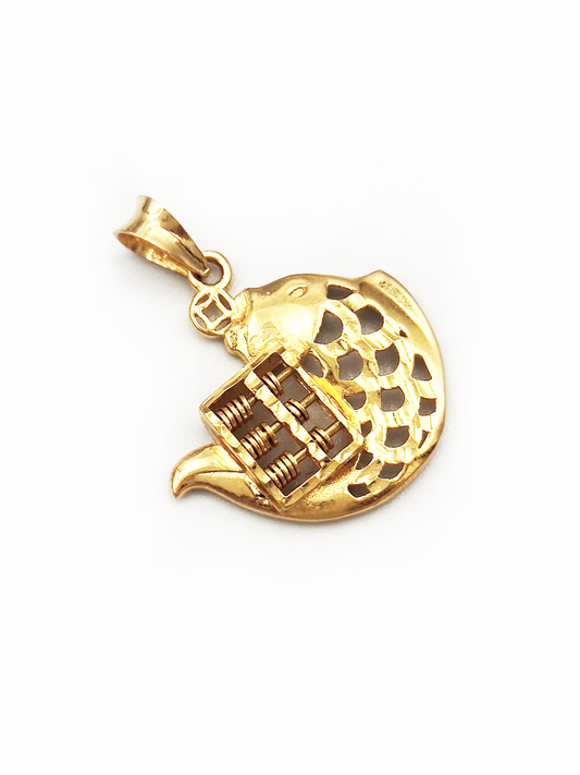 916 Fish Abacus Pendant