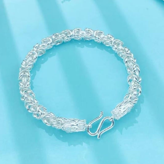 999 Dragon Silver Bracelet