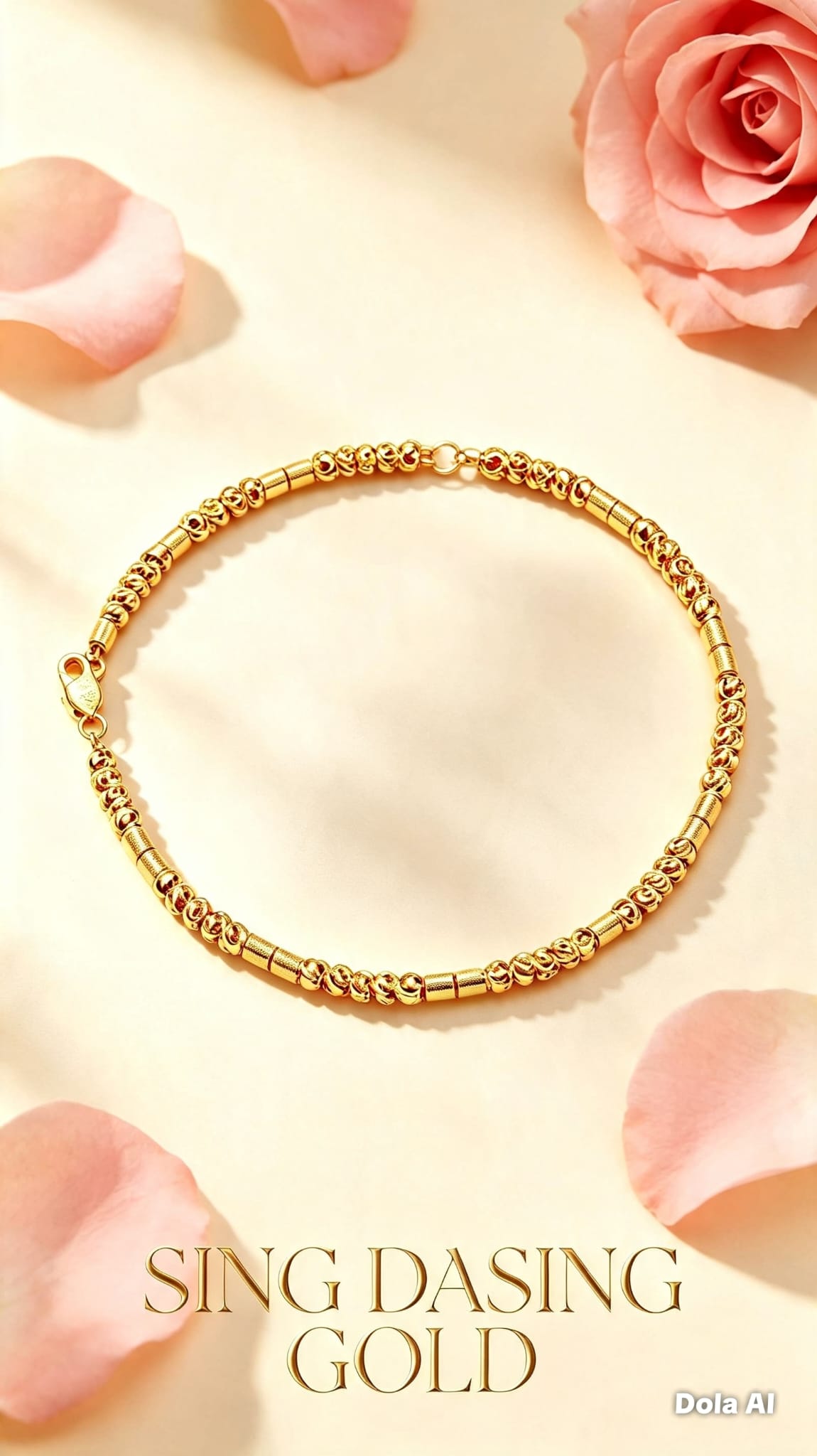 916 Bamboo Bean Bracelet