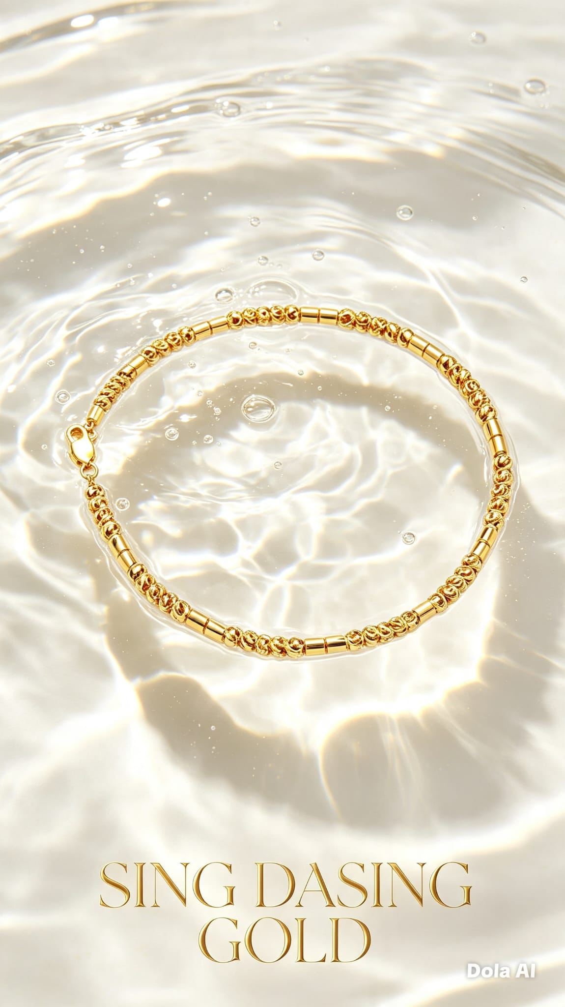 916 Bamboo Bean Bracelet