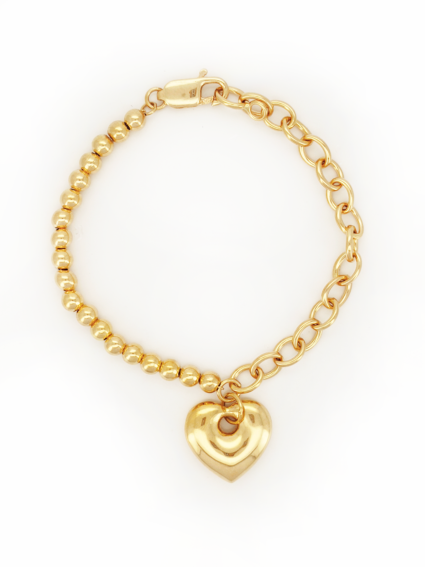 916 Heart + Ball Bracelet