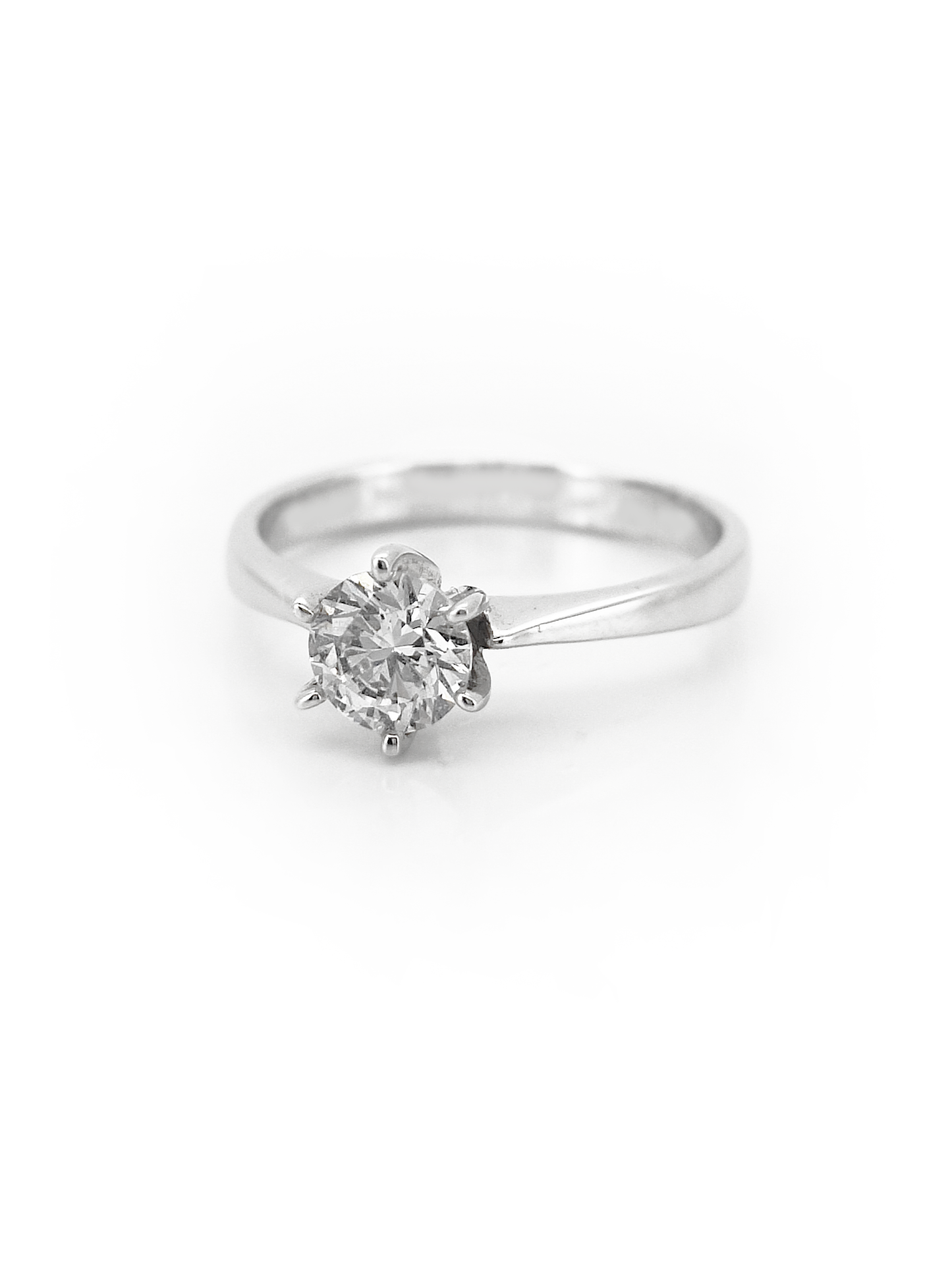 White Gold Ring With Diamond 0.03CT