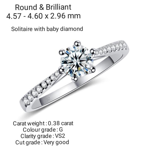 Solitaire with Baby Diamond RIng