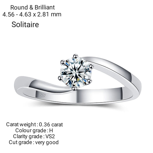 Solitaire with Diamond Ring